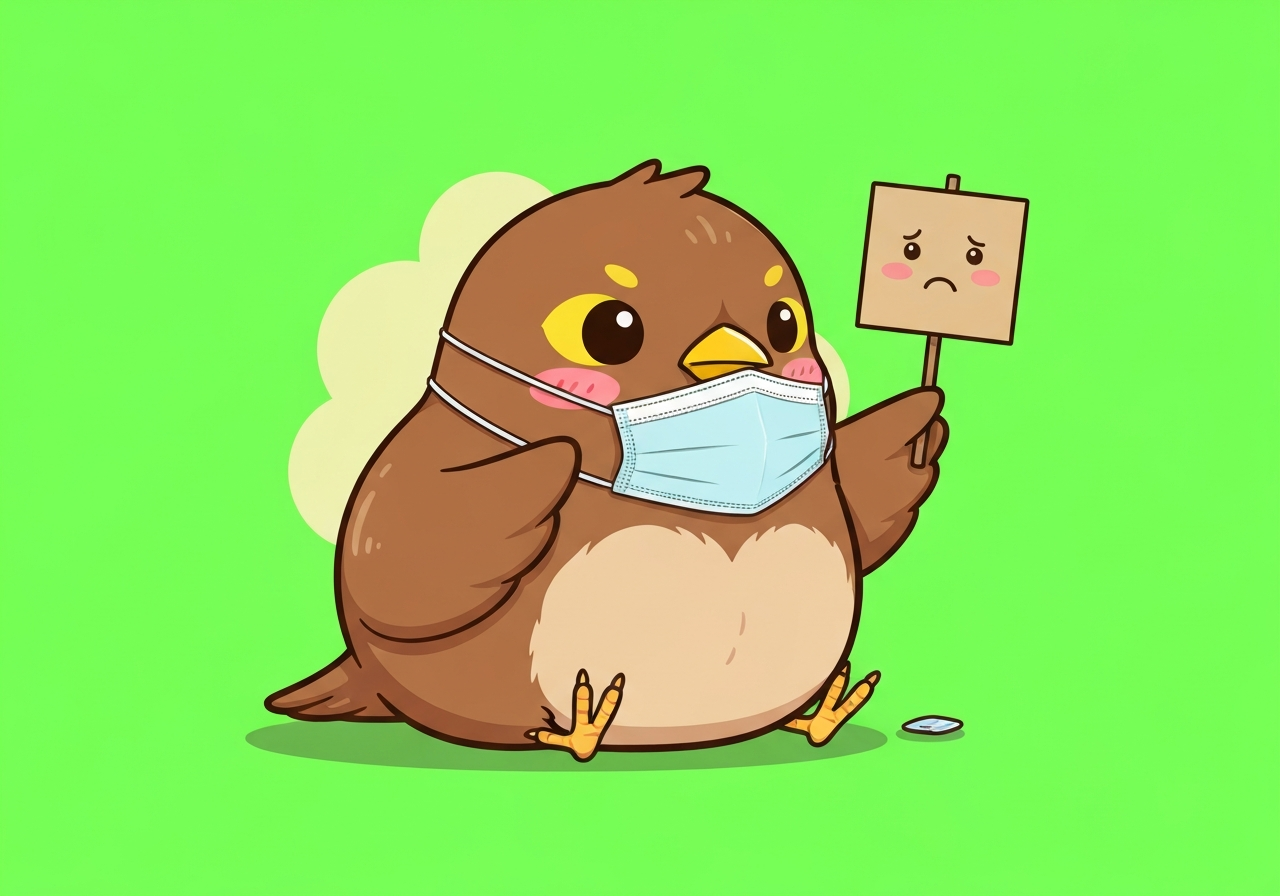 Hazy — masked with worried sign keyframe