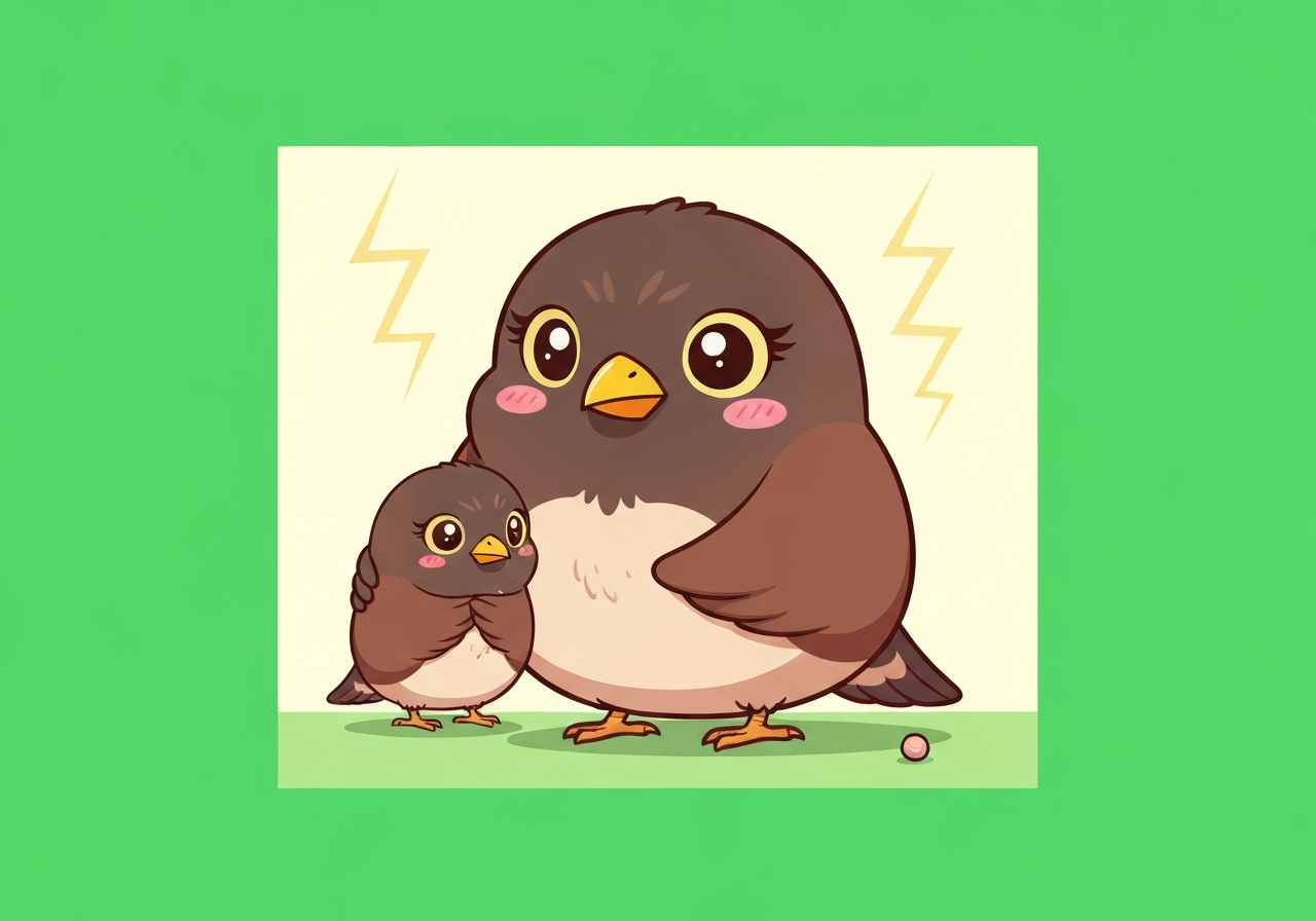 Storm — two Mynas comforting each other keyframe